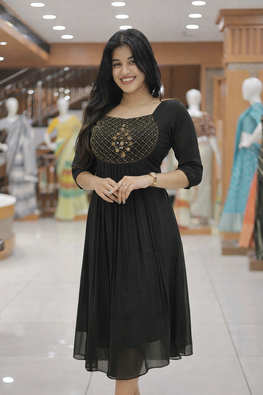 Women's Georgette Aline Kurti - R218