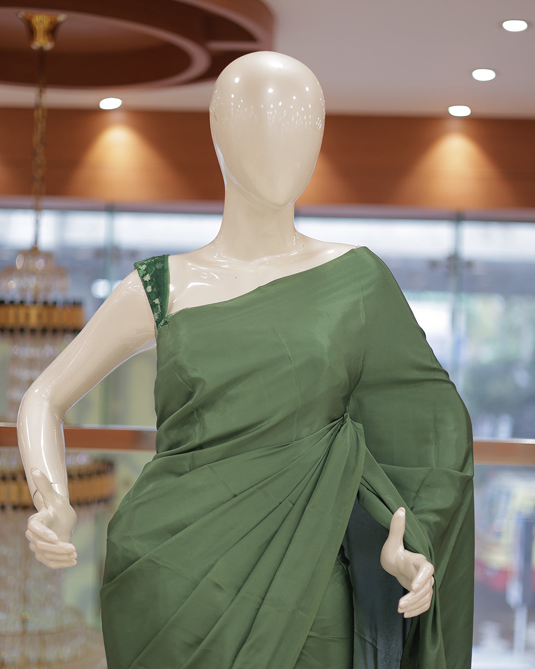 Diwali Special Blackberry Silk Plain Saree with Tone to tone Embroidery Blouse -D21