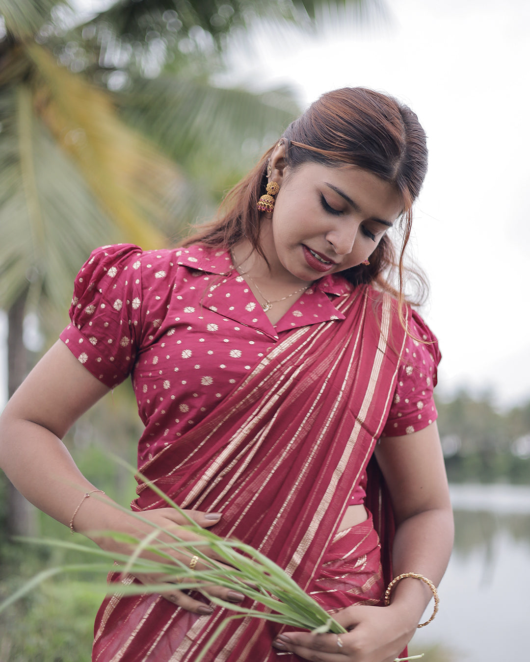 Onam Special Dhawani Set – Elegant & Ready to Wear -G322