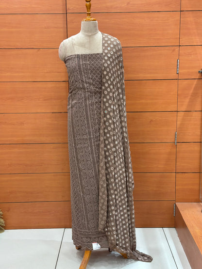 Women's Chikankari Salwar Suit with Mirror Worked Dupatta - 1214