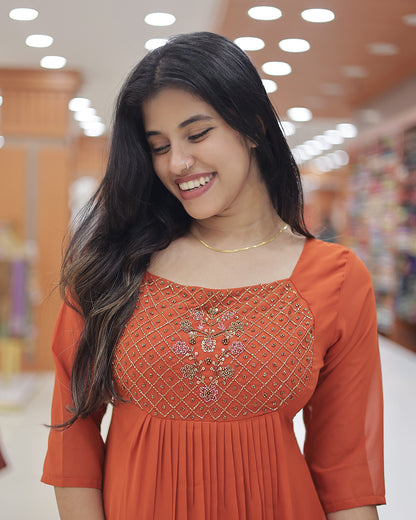 Women's Georgette Aline Kurti - R218