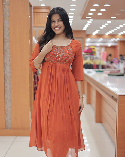 Women's Georgette Aline Kurti - R218