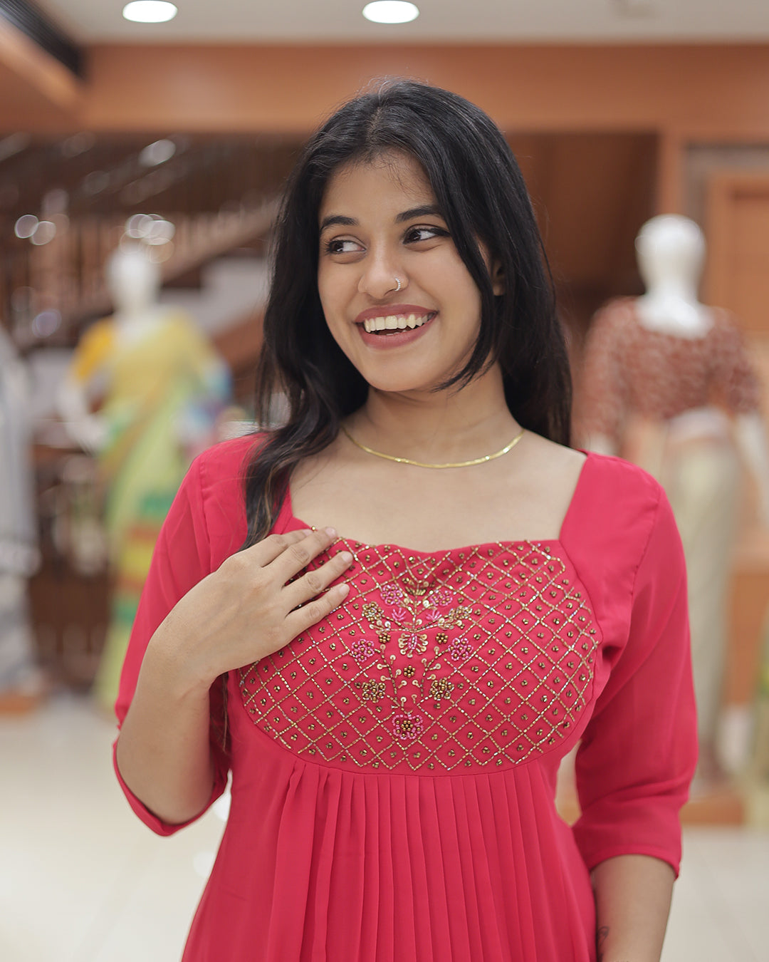 Women's Georgette Aline Kurti - R218