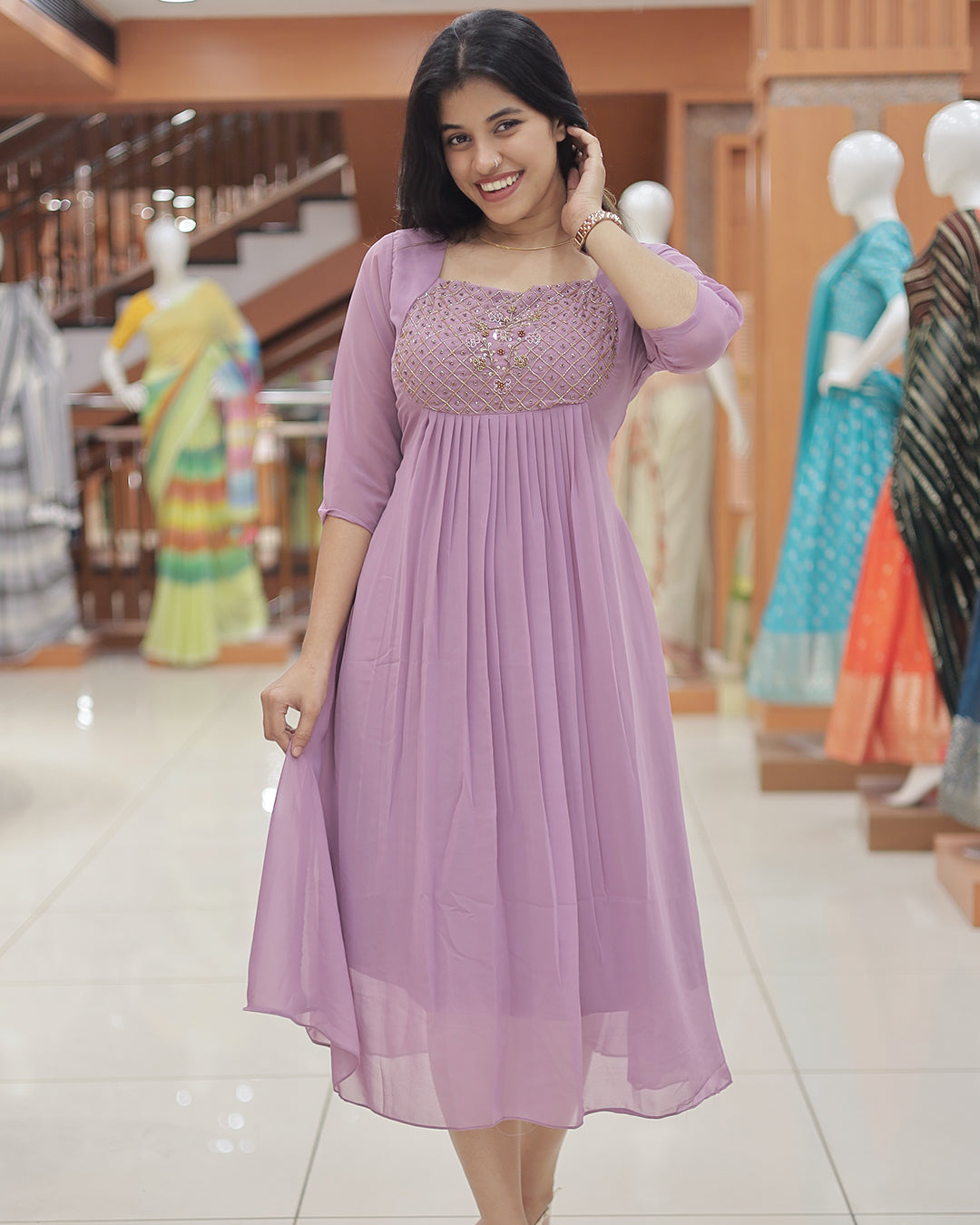 Women's Georgette Aline Kurti - R218