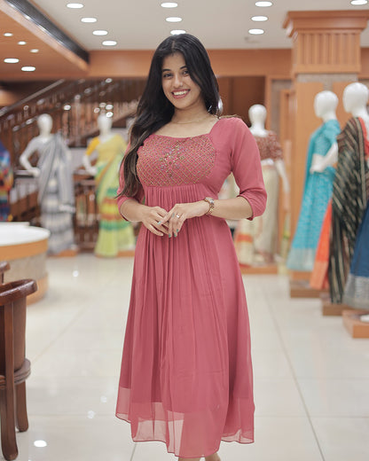 Women's Georgette Aline Kurti - R218