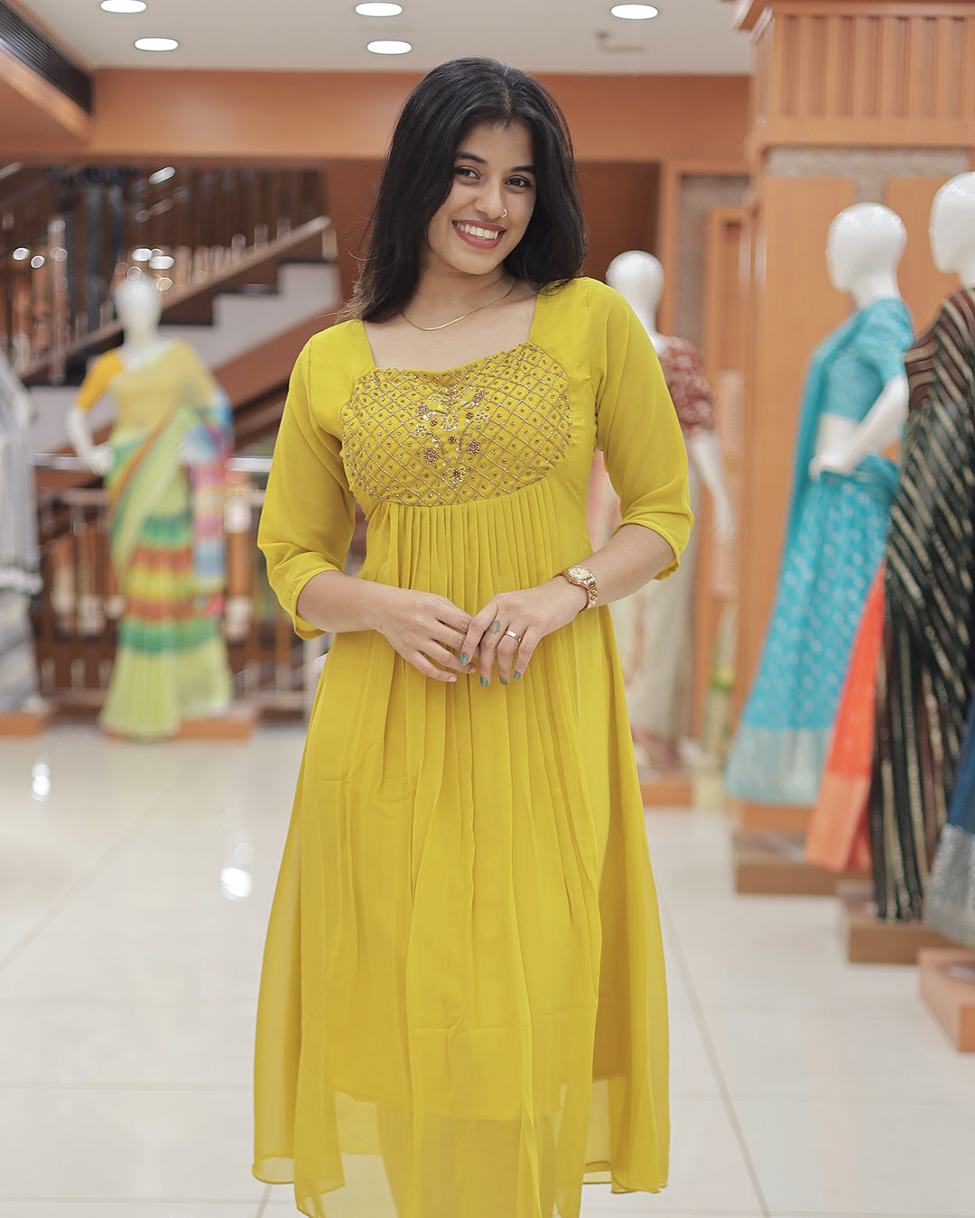 Women's Georgette Aline Kurti - R218