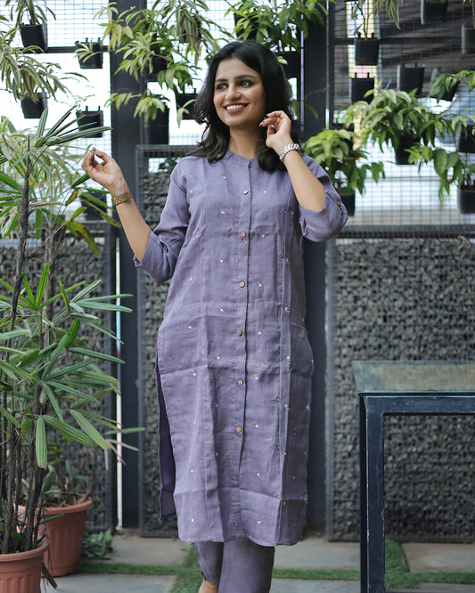 Linen Co-ord Set-G221