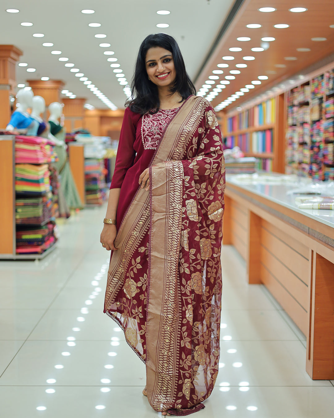 Women's Unstitched Salwar Suit  - G223