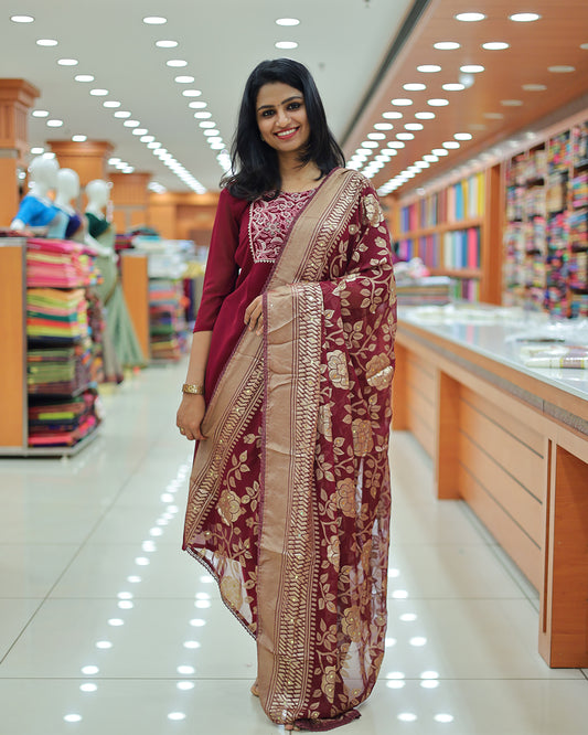 Women's Unstitched Salwar Suit  - G223