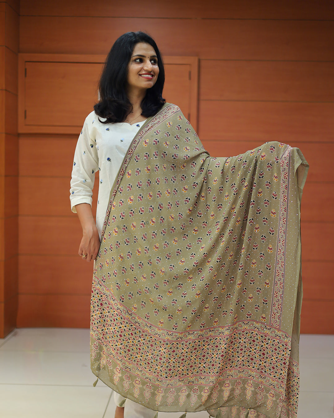 Women's Ajrakh  Dupatta  G224