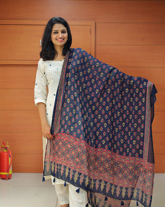 Women's Ajrakh  Dupatta  G224