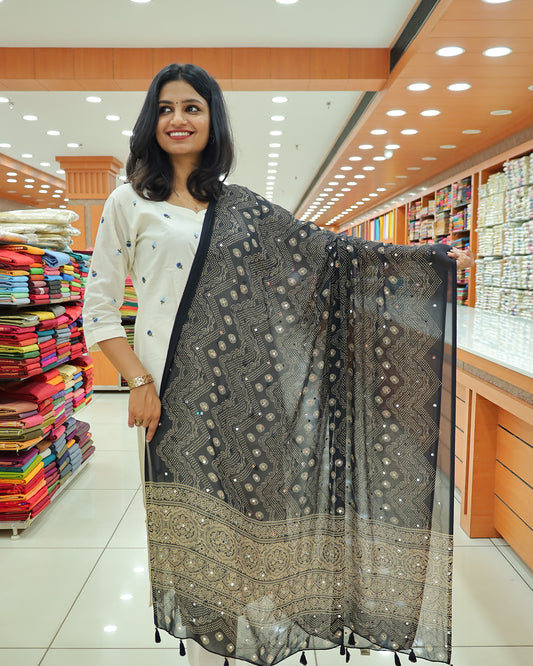 Women's  Bandini print Dupatta  G226
