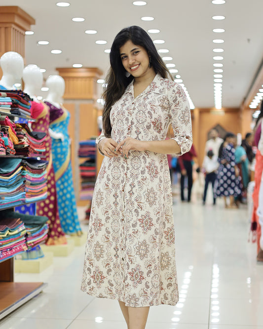 Women's Aline Printed Kurti - G235