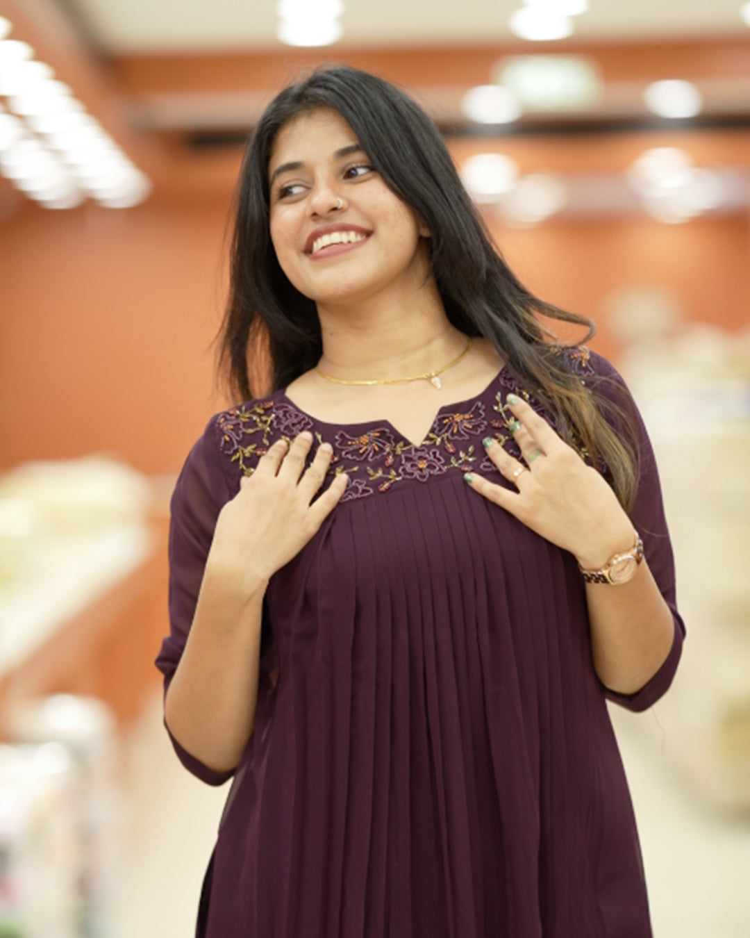 Women's Georgette Aline Kurti - R241