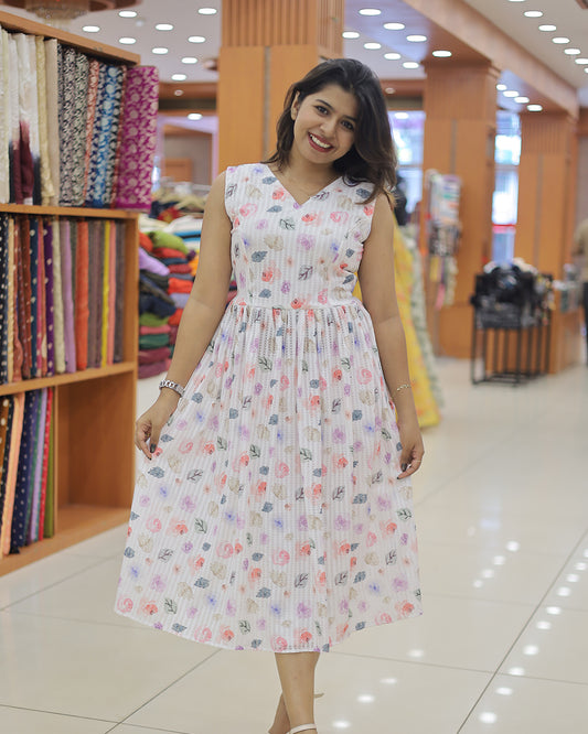 Women's Imported Hakoba frock -G276