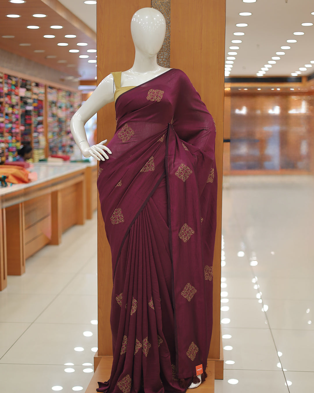 Elegant Embroidered Saree  -G292