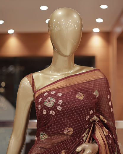 Georgette Banarasi Saree -G312