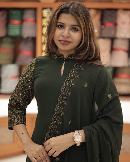 Women's Georgette 3-Piece Salwar Suit Set  -G313
