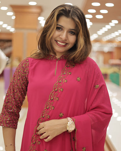 Women's Georgette 3-Piece Salwar Suit Set  -G313