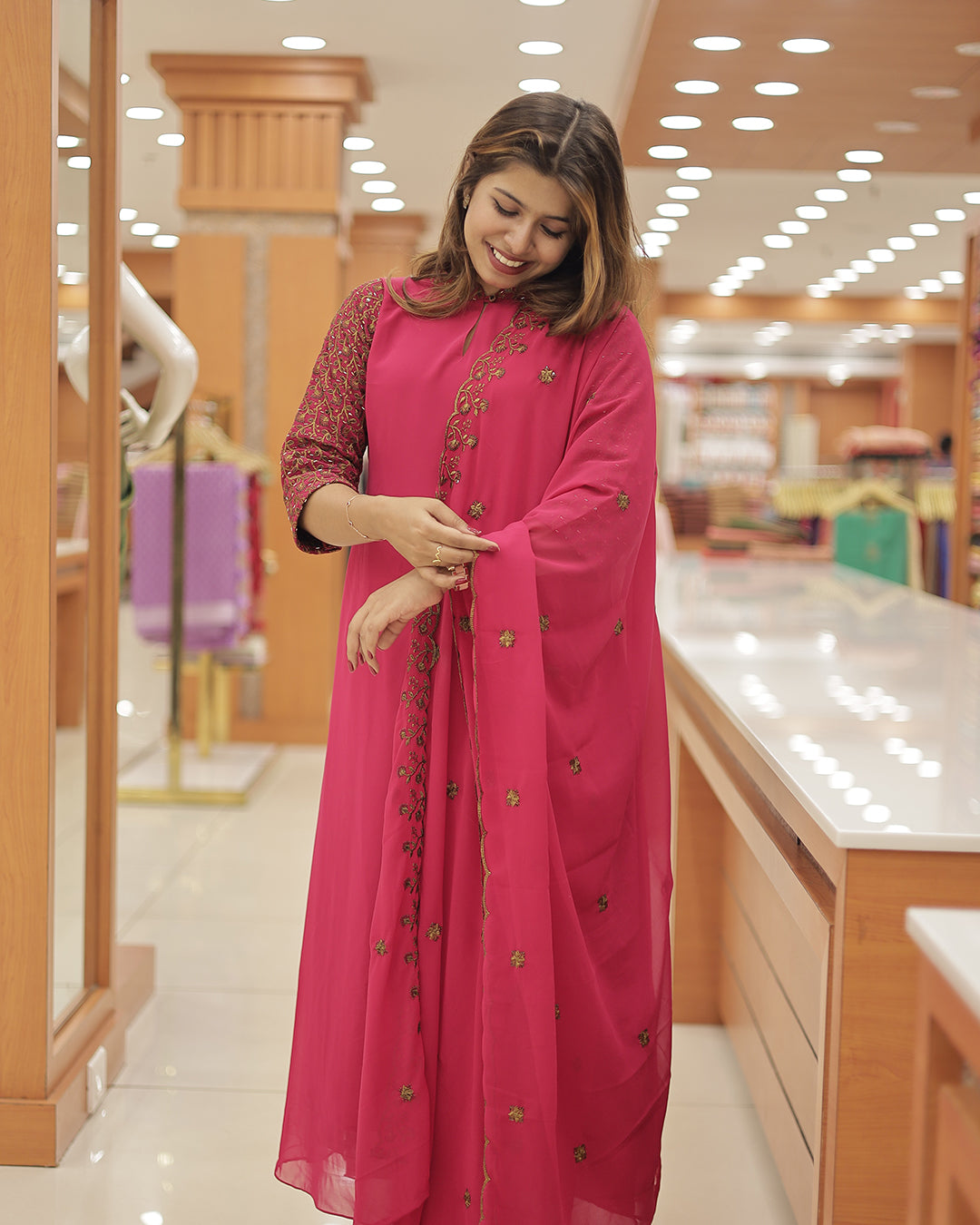Women's Georgette 3-Piece Salwar Suit Set  -G313