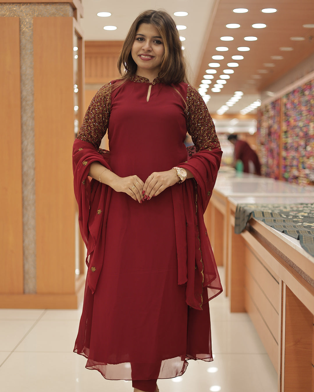 Women's Georgette 3-Piece Salwar Suit Set  -G313