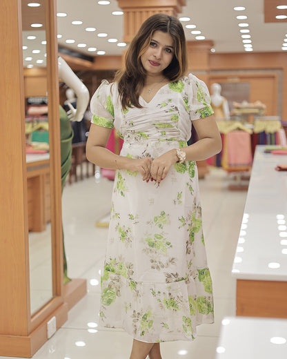 Women's Georgette Printed Frock -G315