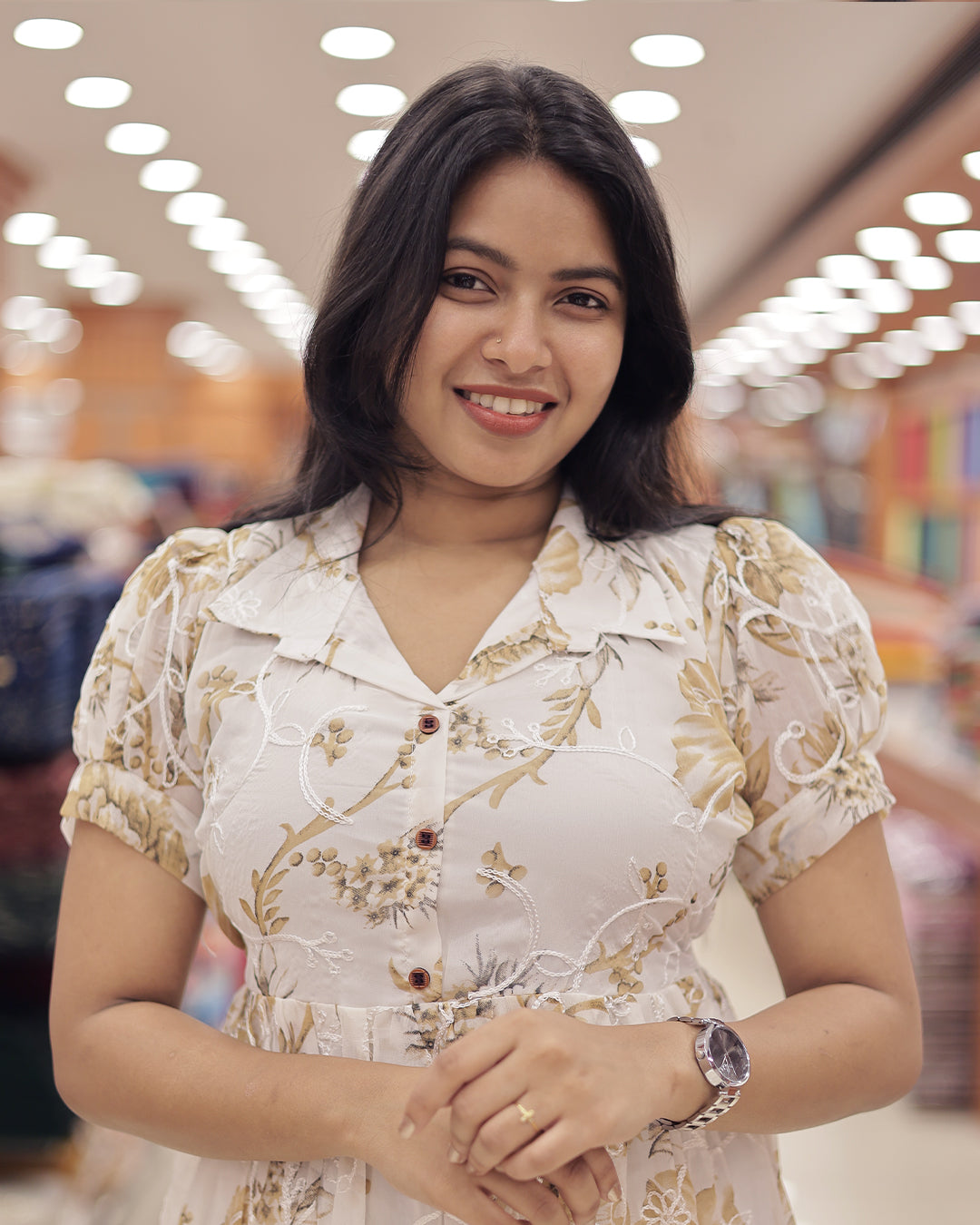 Women's Georgette Print Frock -G347