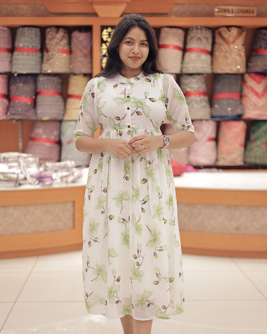 Women's Printed Frock -G351