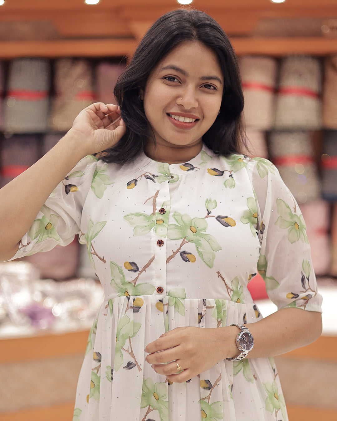 Women's Printed Frock -G351