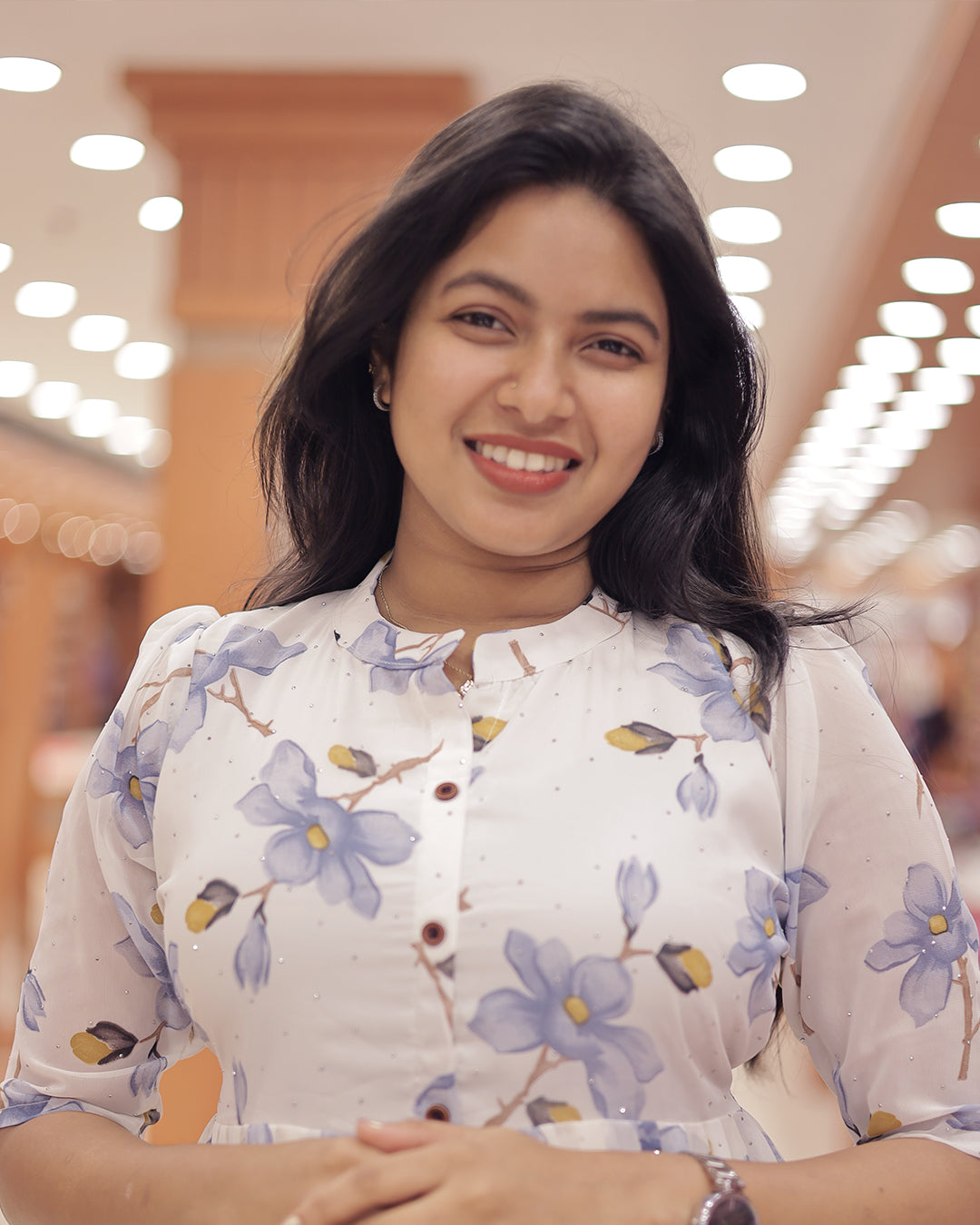 Women's Printed Frock -G351