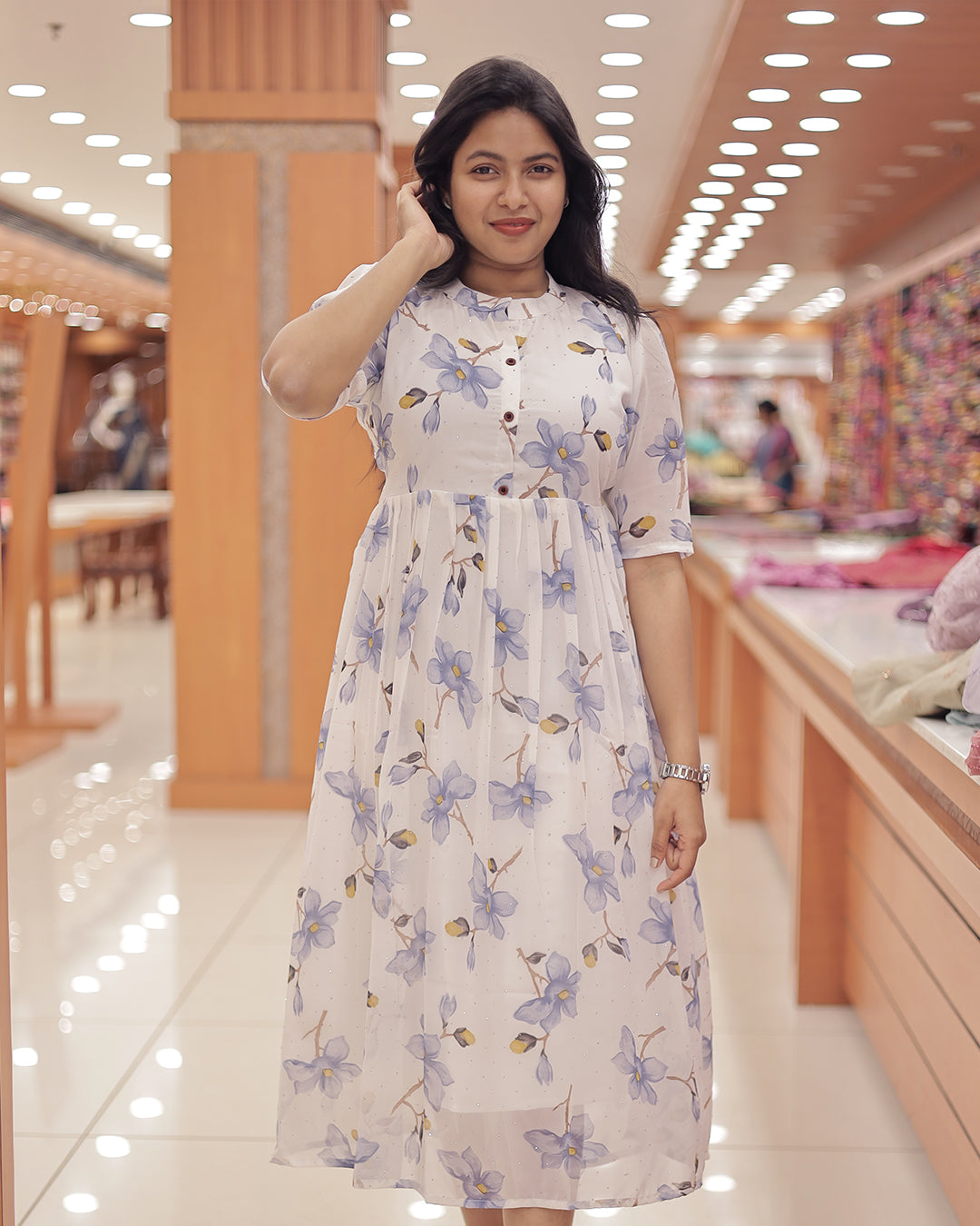Women's Printed Frock -G351