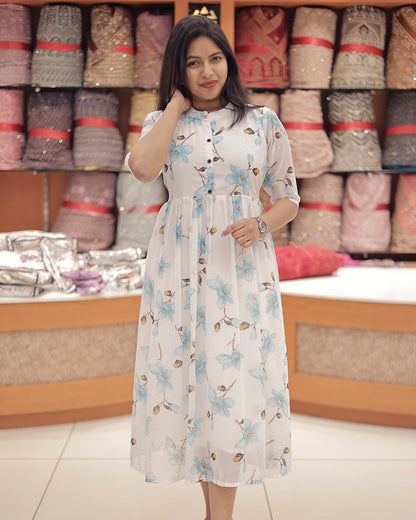 Women's Printed Frock -G351