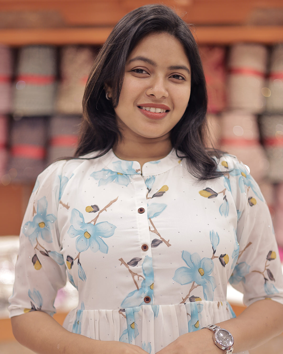 Women's Printed Frock -G351