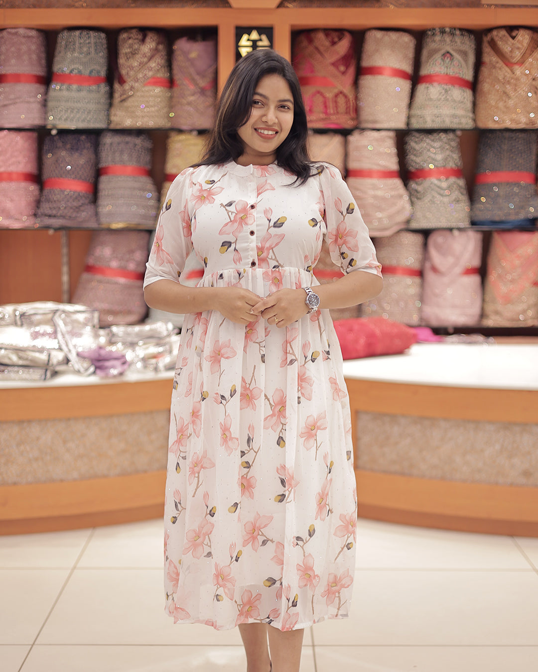 Women's Printed Frock -G351