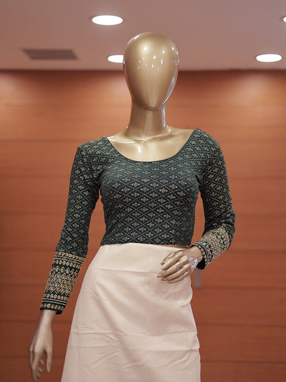 Women's Stretchable Blouse with Full Sleeves -G376