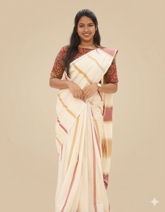 Womens Kerala Setsaree -A301