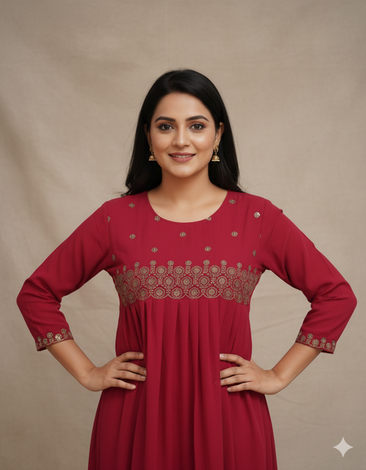 Women's aline   kurti- D02