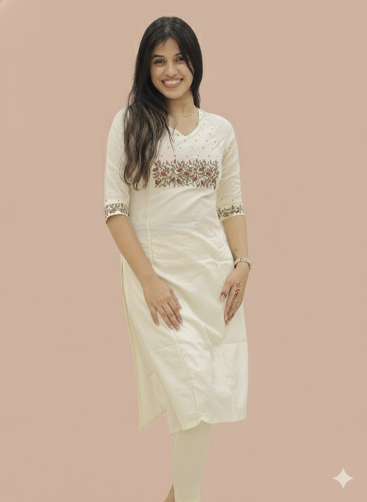 Women's Embroidery Kurthi -G370