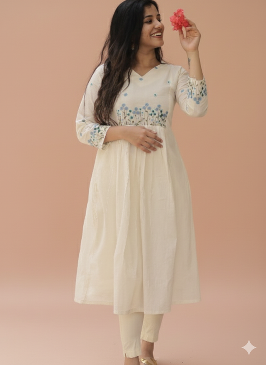 Women's Special Embroidery Kurthi - G327