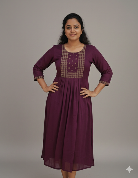 Women's fFunction Wear kurti- D08