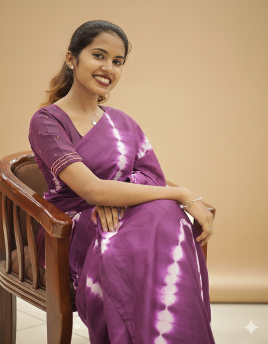 Tie and die Saree - 1321