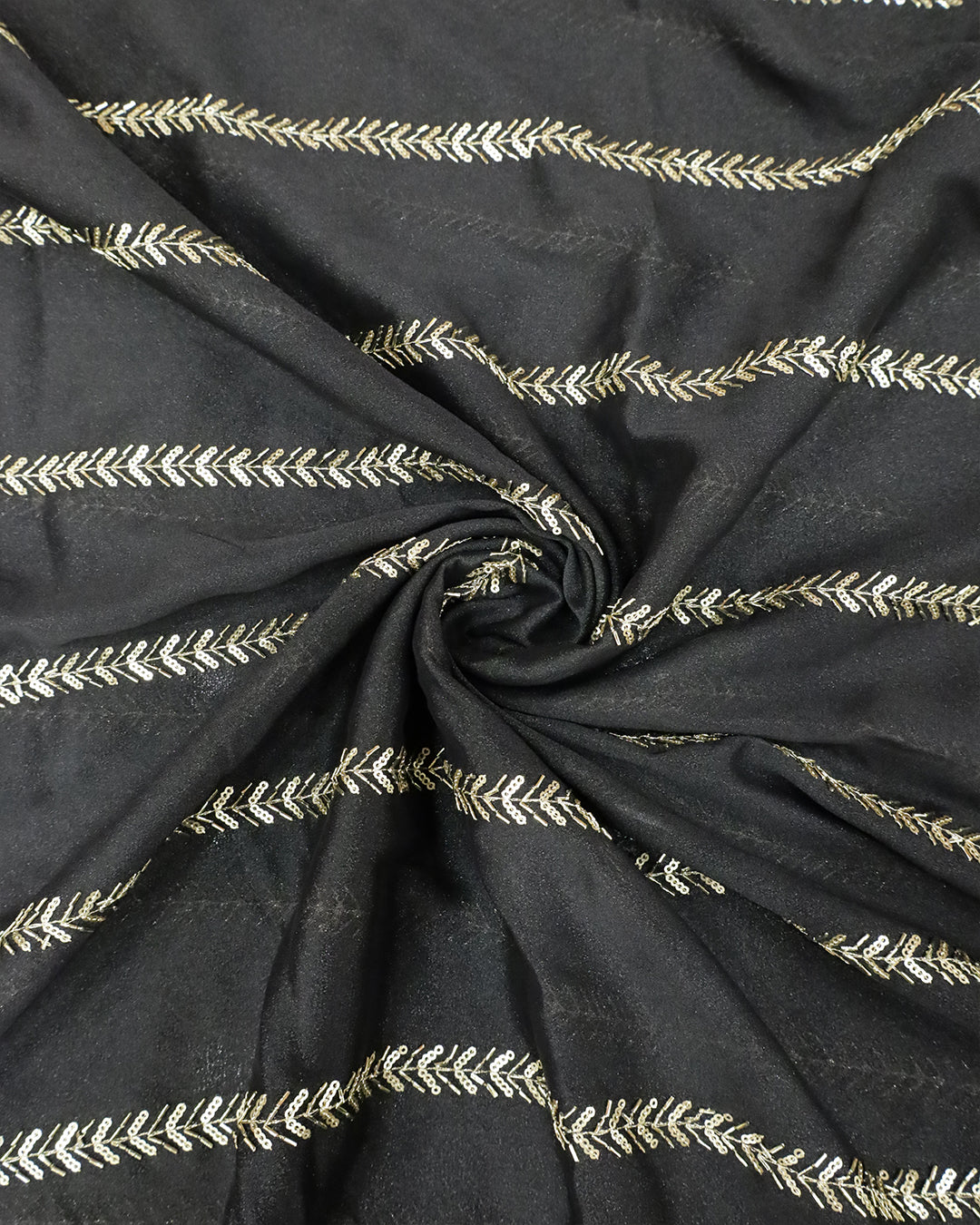 Running Material in Georgette Handwork-G213