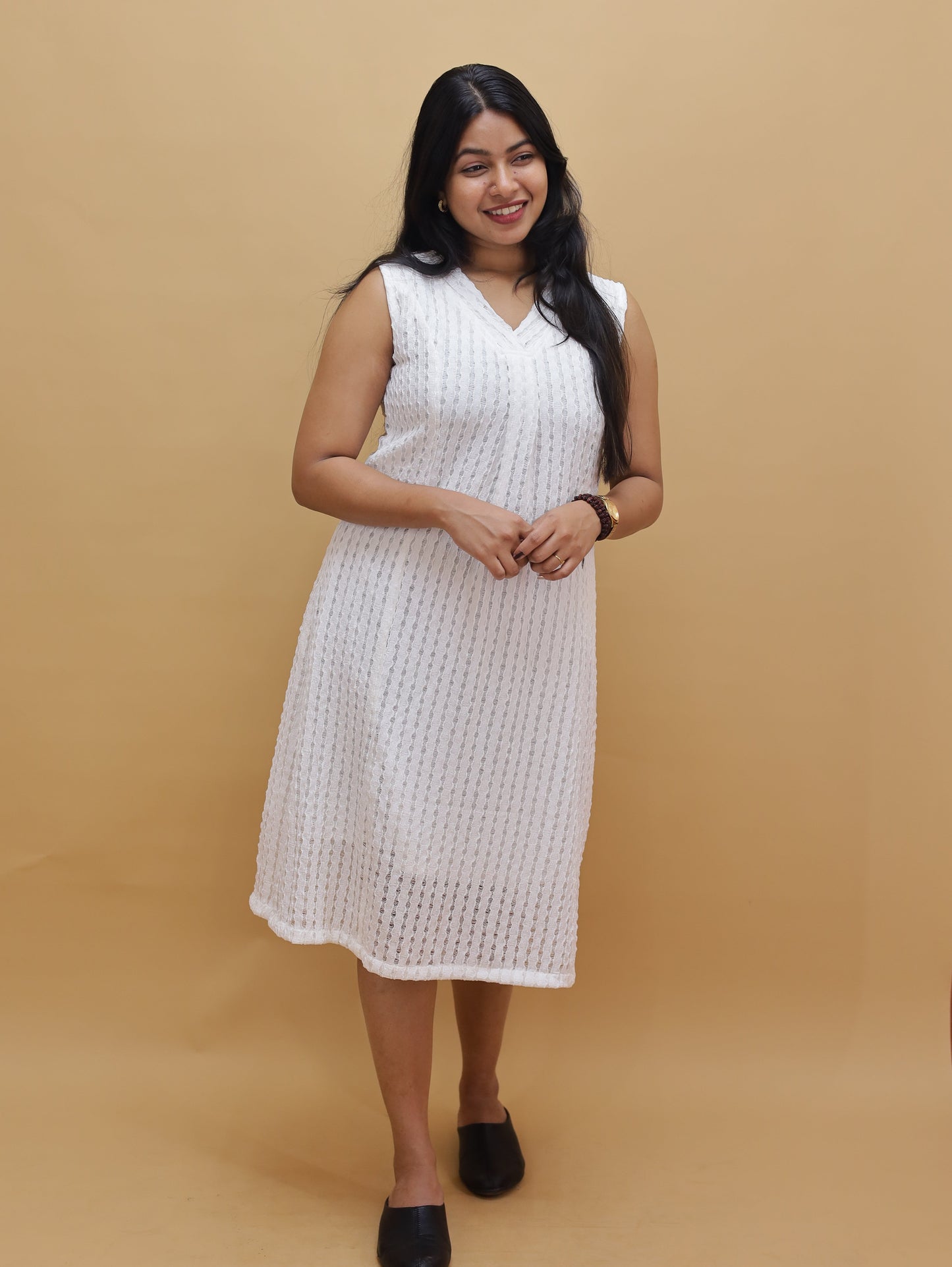 Imported Netted Fabric Western Dress – R562