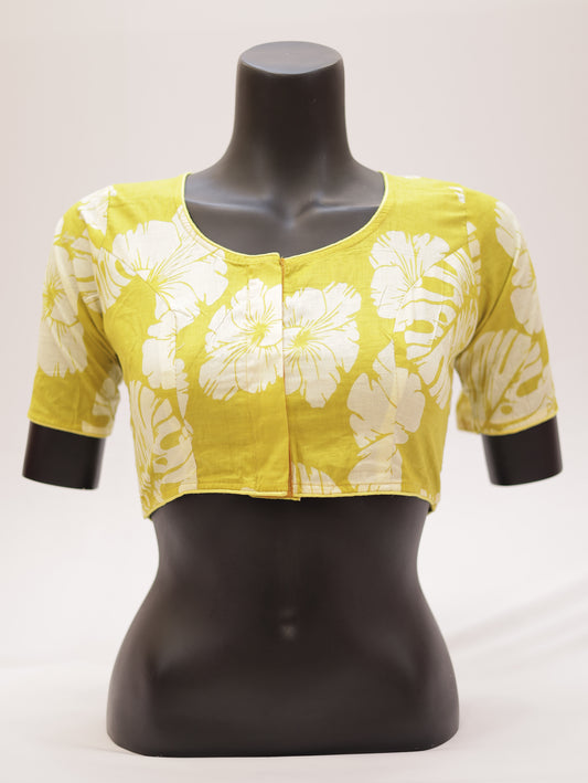 Ready to Wear Cotton Ajrak Printed Blouse -G307