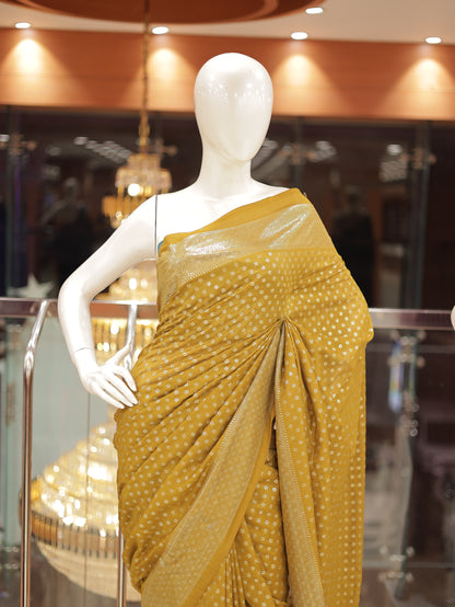 Vichitra Silk Saree with Brocade Border & Butta Design – R588