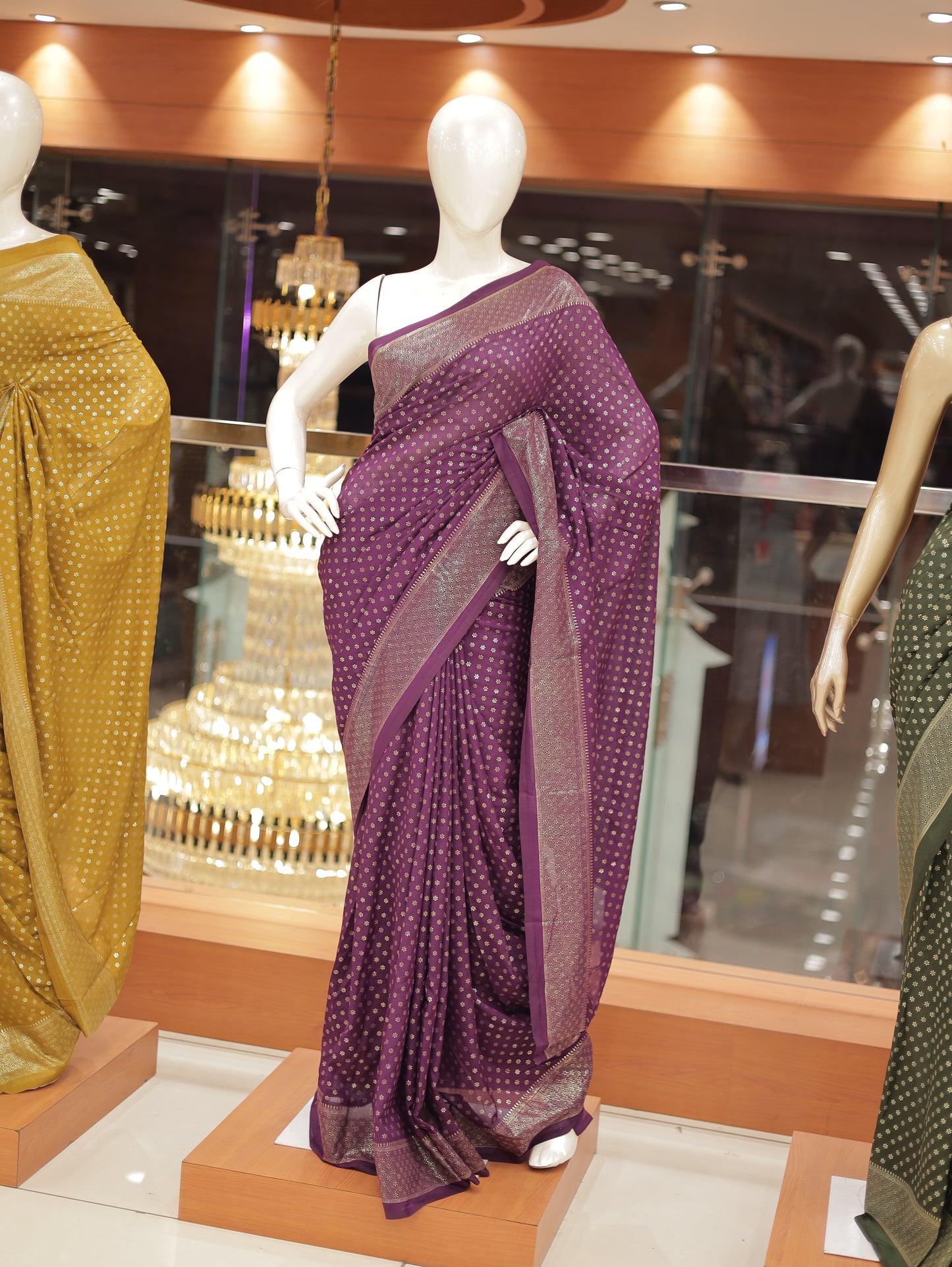 Vichitra Silk Saree with Brocade Border & Butta Design – R588