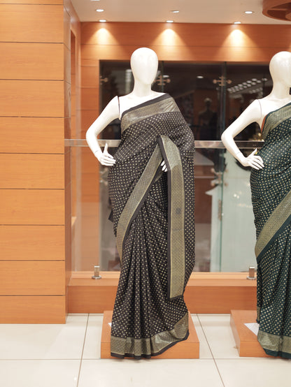 Vichitra Silk Saree with Brocade Border & Butta Design – R588
