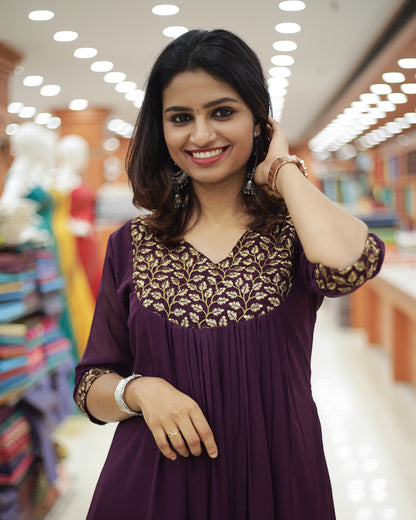 Women's Georgette Kurti -1462