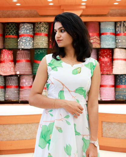 Women's Printed Frock - 1218