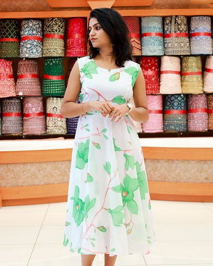 Women's Printed Frock - 1218